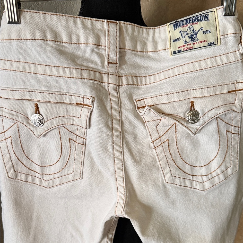 True Religion Women's Off-White Jeans